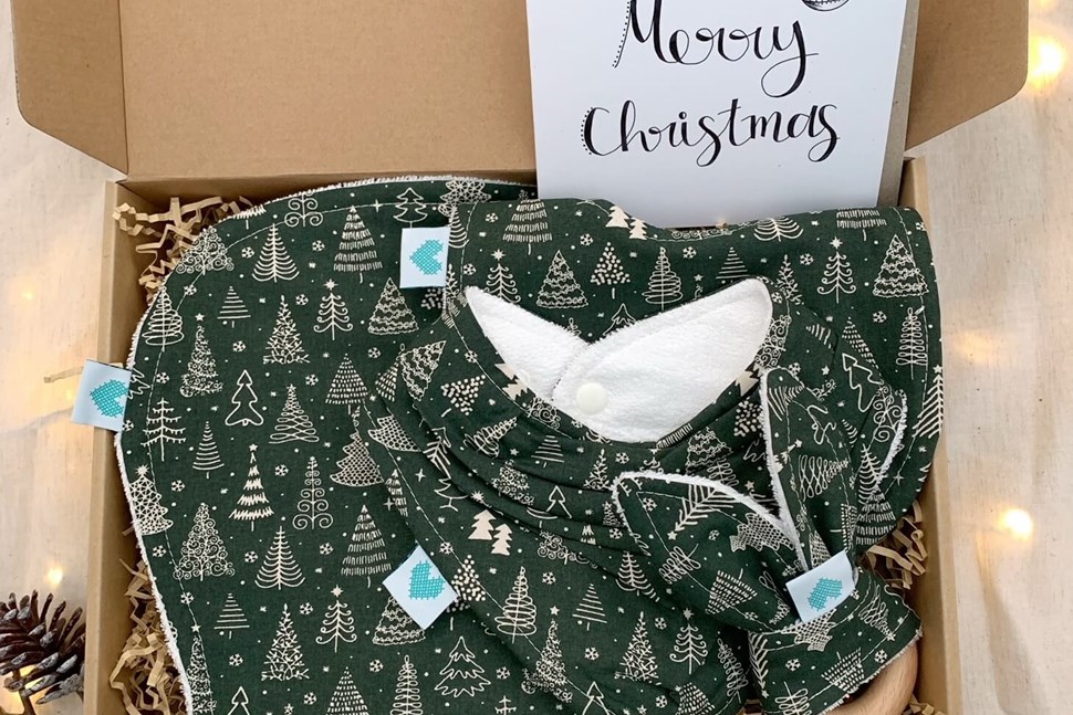 Handmade Newborn Gift Box - Christmas Tree