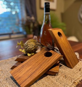 Floating Hardwood Wine Stands Image