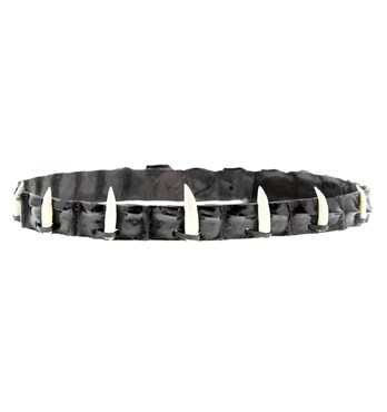 Crocodile Hatband With Croc Teeth Image