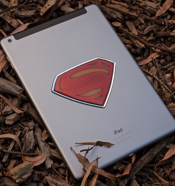 Fan Emblems Batman v Superman: Dawn of Justice Domed Chrome Car Decal - Superman Logo Image