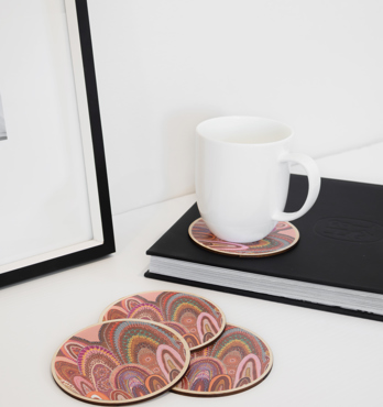 Wooden Coasters 4Pack Image