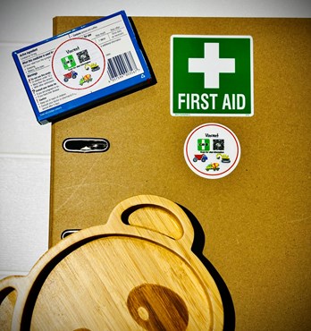 Safety Stickers for Clothing, Food & Drink ware, Car Windows, Medication and More Image