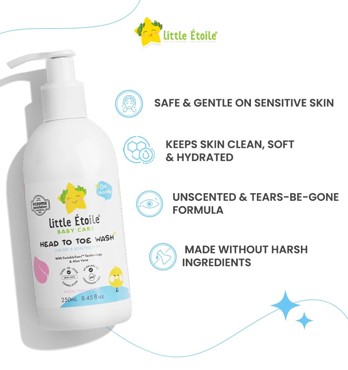 Little Étoile Baby Care Head To Toe Wash For Dry & Sensitive Skin (0+ months) Image