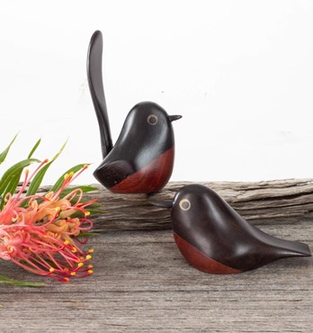 Ancient Australian Redgum Bird Image