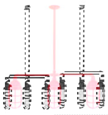 Atomic Alliance Industrial Solid Stem Pendant Chandelier Image
