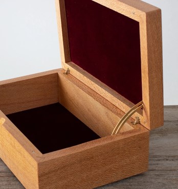 Harris Silky Oak Jewellery Box Image