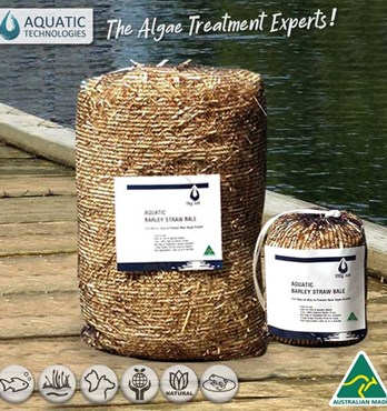 Aquatic Barley Straw Bales Image