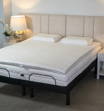 Latex Mattress Topper with Quilted Tencel Cover Image