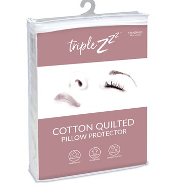 Triple Z™ Cotton Quilted Mattress & Pillow Protectors Image