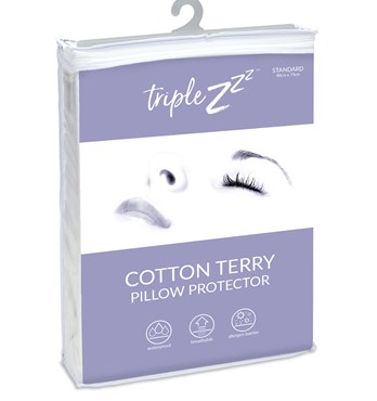 Triple Z™ Cotton Terry Mattress & Pillow Protectors Image