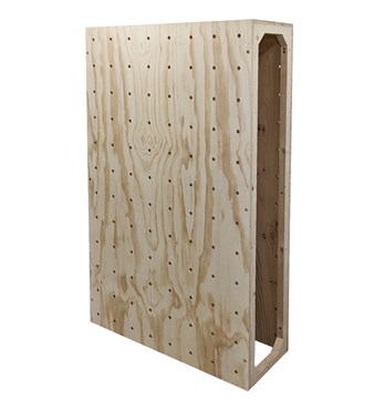 Freestanding Boxed Pegboard Wall Image