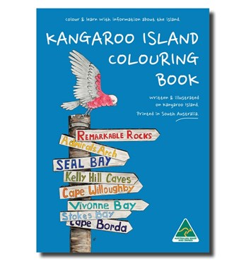 Kangaroo Island Colouring Book Image
