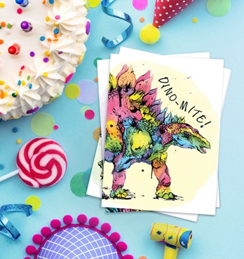 Dinosaur Cards (100% recycled paper) Image