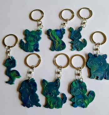 Recycled Plastic Keyrings Image