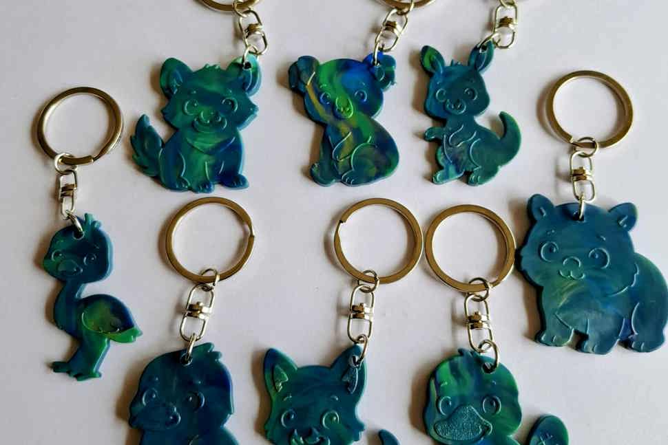 Recycled Plastic Keyrings