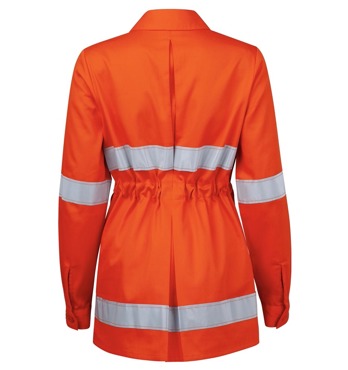 Maternity Full Buttoned Hi Vis Safety Shirt Image