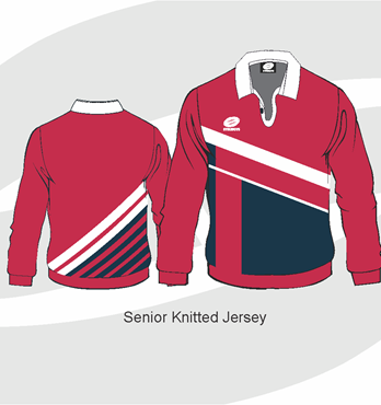 School Senior Jersey - Sublimated and Knitted Image