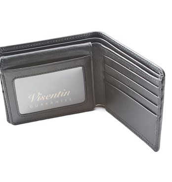 W304K Ten Credit Card Wallet with Window/Flap.  Image