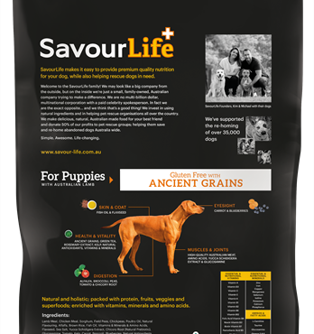 SavourLife Ancient Grain For Puppies (with Lamb) 20kg Image