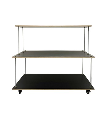 Black Centred Floating Stand Rental Image