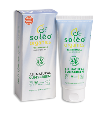 Soleo Organics Natural Face Moisturising Sunscreen 80g Image