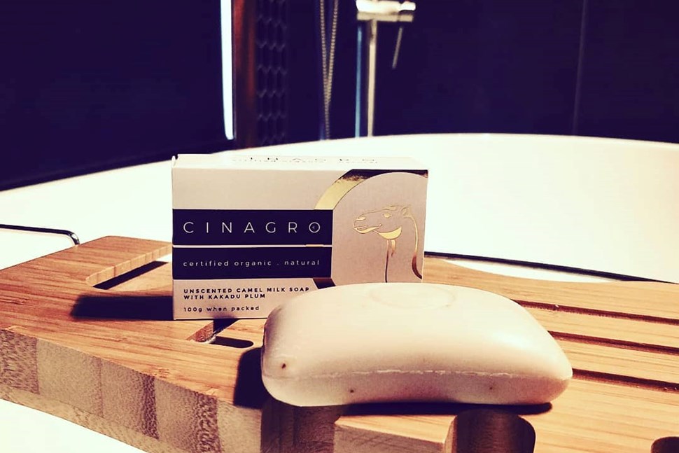 Cinagro Bath & Body Certified Organic Camel's Milk Unscented Soap Bar