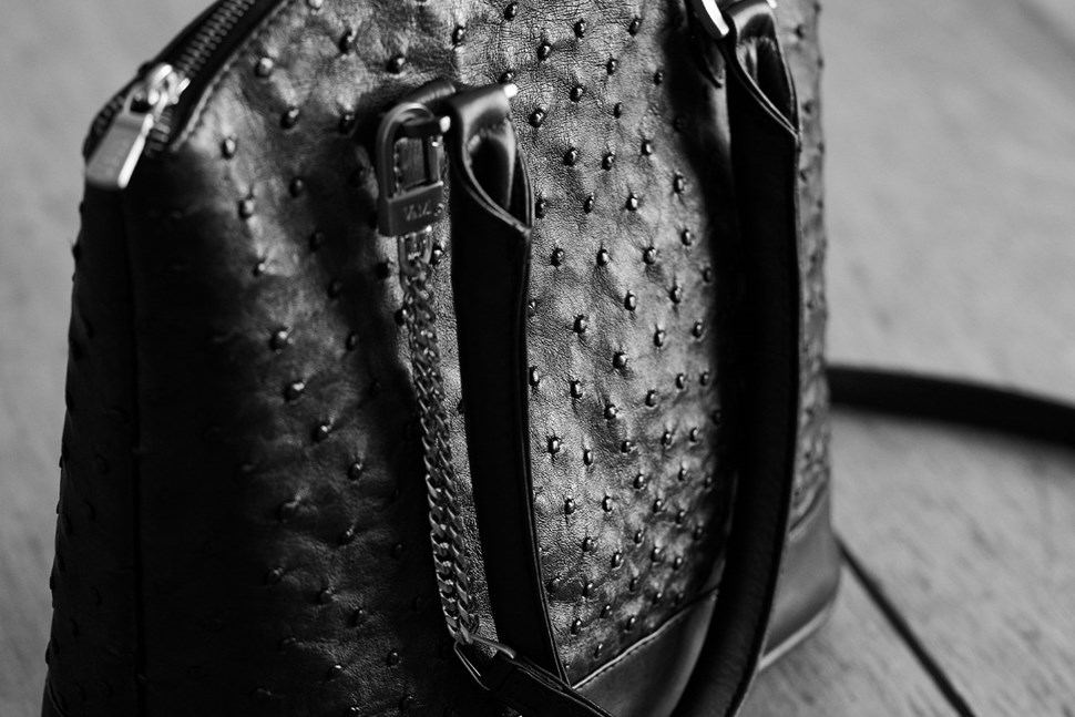 Lady Bag Ostrich Leather Handbag