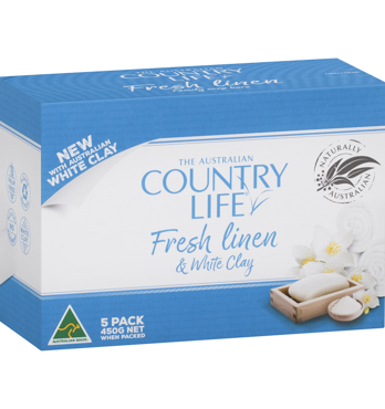 Country Life soap - Fresh Linen and White Clay Image