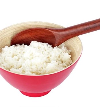 Red Hardwood Rice Spoon Image