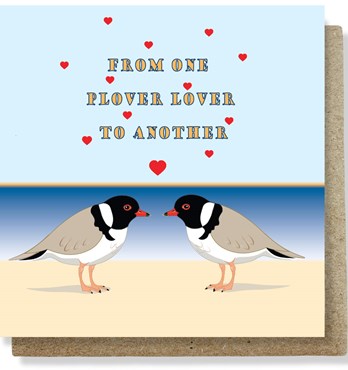 Plover Lovers Small Greeting Card Image