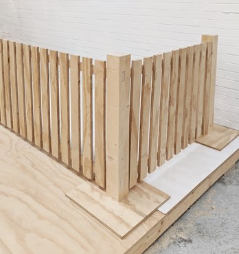 Plywood Picket Fence (Rent) Image