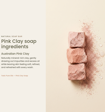 Pink Clay Soap Image