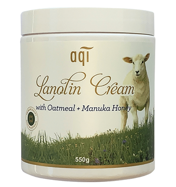 AQI Lanolin Cream With Oatmeal And Manuka Honey 550g  Image