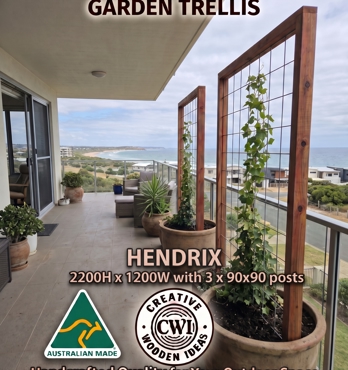 Landscaping from Creative Wooden Ideas - ROSCO, HENDRIX and Bradford outdoor landscaping Trellis. Direct from the Manufacuturer Image