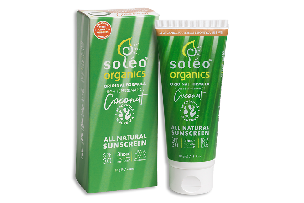 Soleo Organics High Performance Natural Sunscreen Coconut 80g