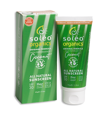 Soleo Organics High Performance Natural Sunscreen Coconut 80g Image