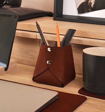 Artisan Leather Desk Accessories Image