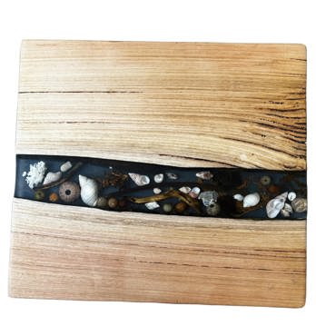 Custom Personalised Resin and Plain Kitchen Chopping Grazing Serving Platter Food Cheese Wooden Board - Various sizes & engraving available  Image