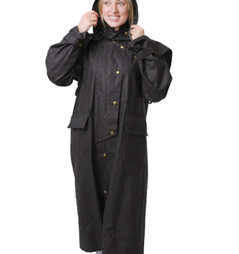 Unisex Full-length Oilskin Riding Coat Image