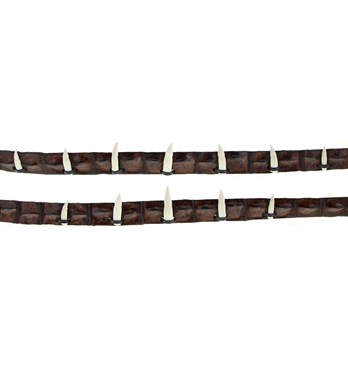 Crocodile Hatband With Croc Teeth Image