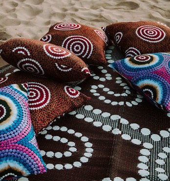 Aboriginal design cushion covers Image