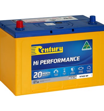 Century Hi Performance 4x4 N70ZZ MF Battery Image