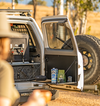 Rear Door Table, Cages, Camping Table Image