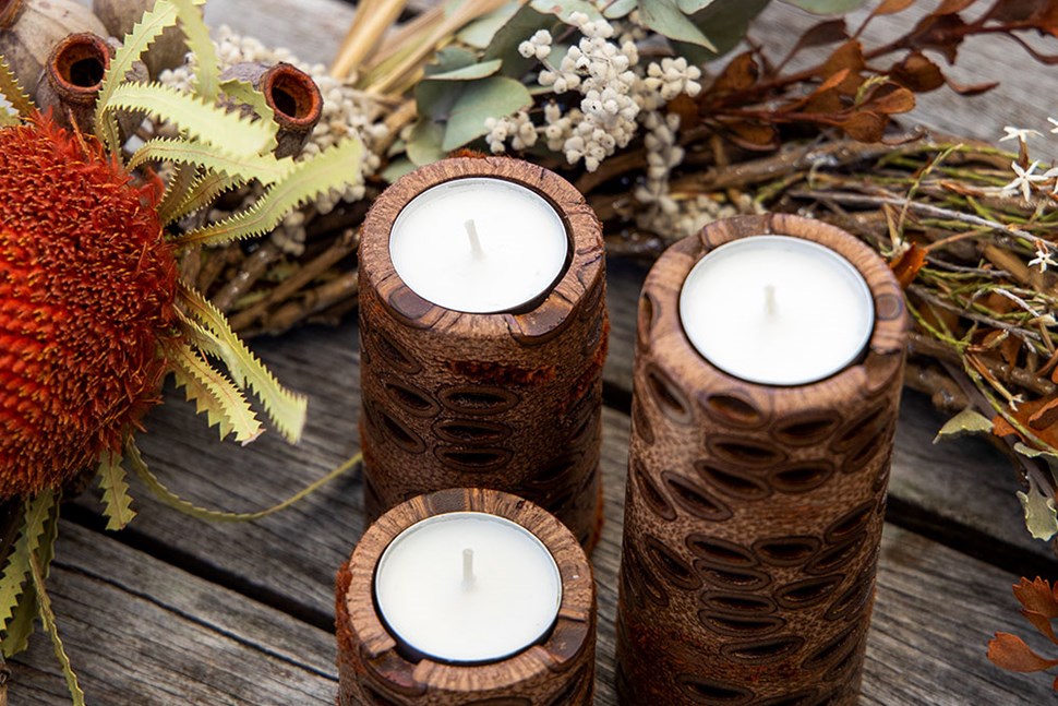 Banksia Pillar Candles