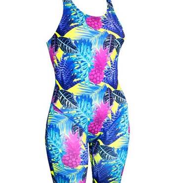 Girls Leg Suit - Chlorine Resistant Training Swimwear Image