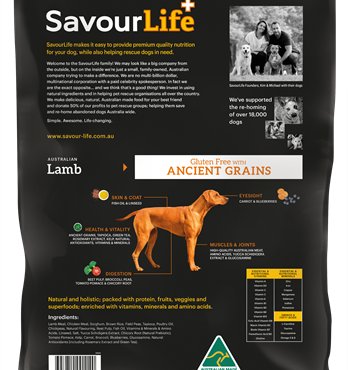 SavourLife Ancient Grain Lamb 20kg Image