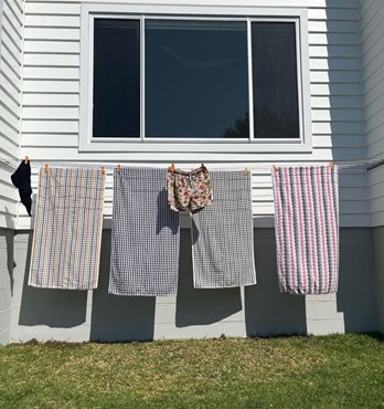 Wall to Wall Clothesline Dry Rack Image