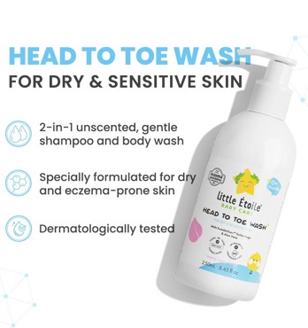 Little Étoile Baby Care Head To Toe Wash For Dry & Sensitive Skin (0+ months) Image