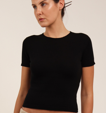 Plain Knit Baby Tee Image