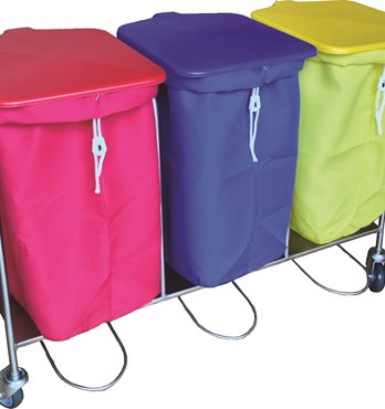 Triple Collection Laundry Trolley Image